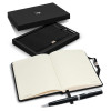 Promotional Pierre Cardin Lombard Notebook and Pen Gift Sets Black Open